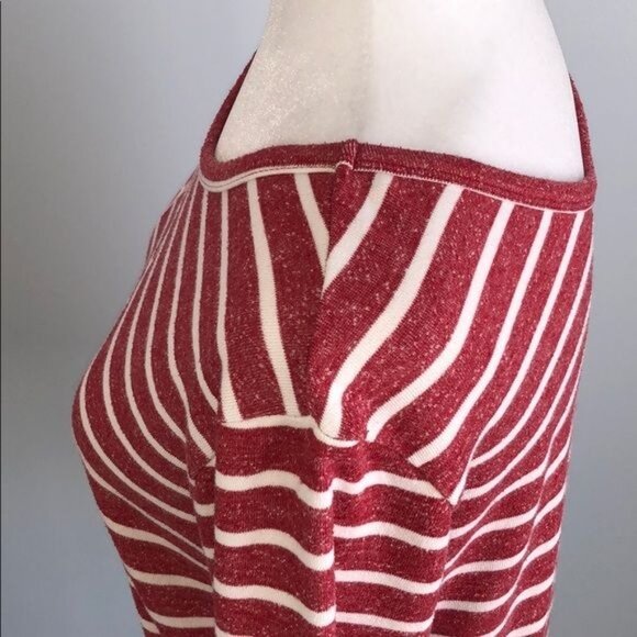 OBEY Red White Stripe Pullover - S - Picture 6 of 9